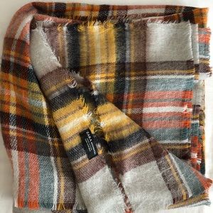 Zara Plaid Blanket Scarf